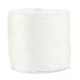 Macramé bead cord metallic 0.5mm White